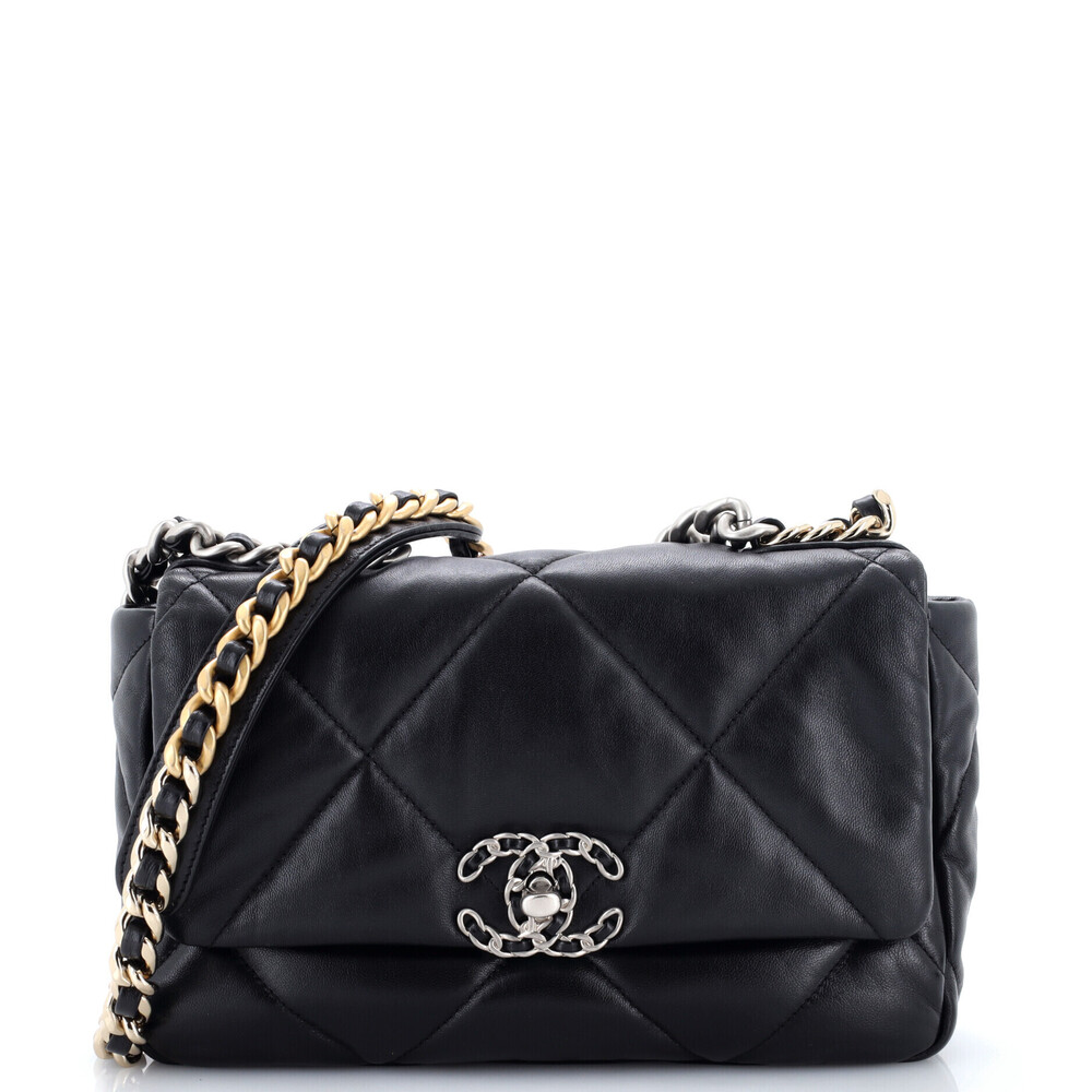 Chanel Medium 19 Flap Bag Quilted Leather